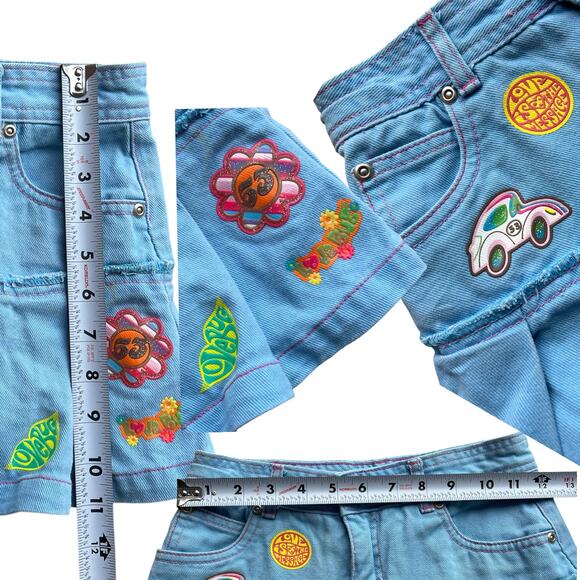 Disney Herbie Fully Loaded Love Bug Denim Skort Kids Sz 7/8 M - Picture 3 of 5